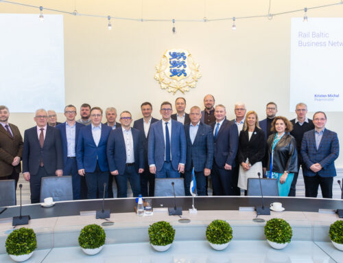 Prime Minister Met with Rail Baltica Business Network Members at Stenbock House